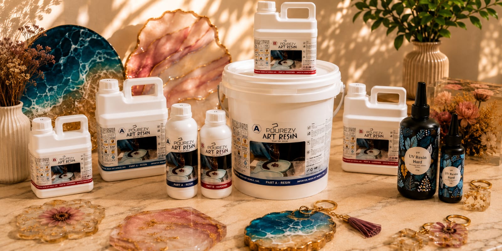 Best in UAE Dubai - Art Resin of Pourezy brand. Get it for the best price from Resin Art World.