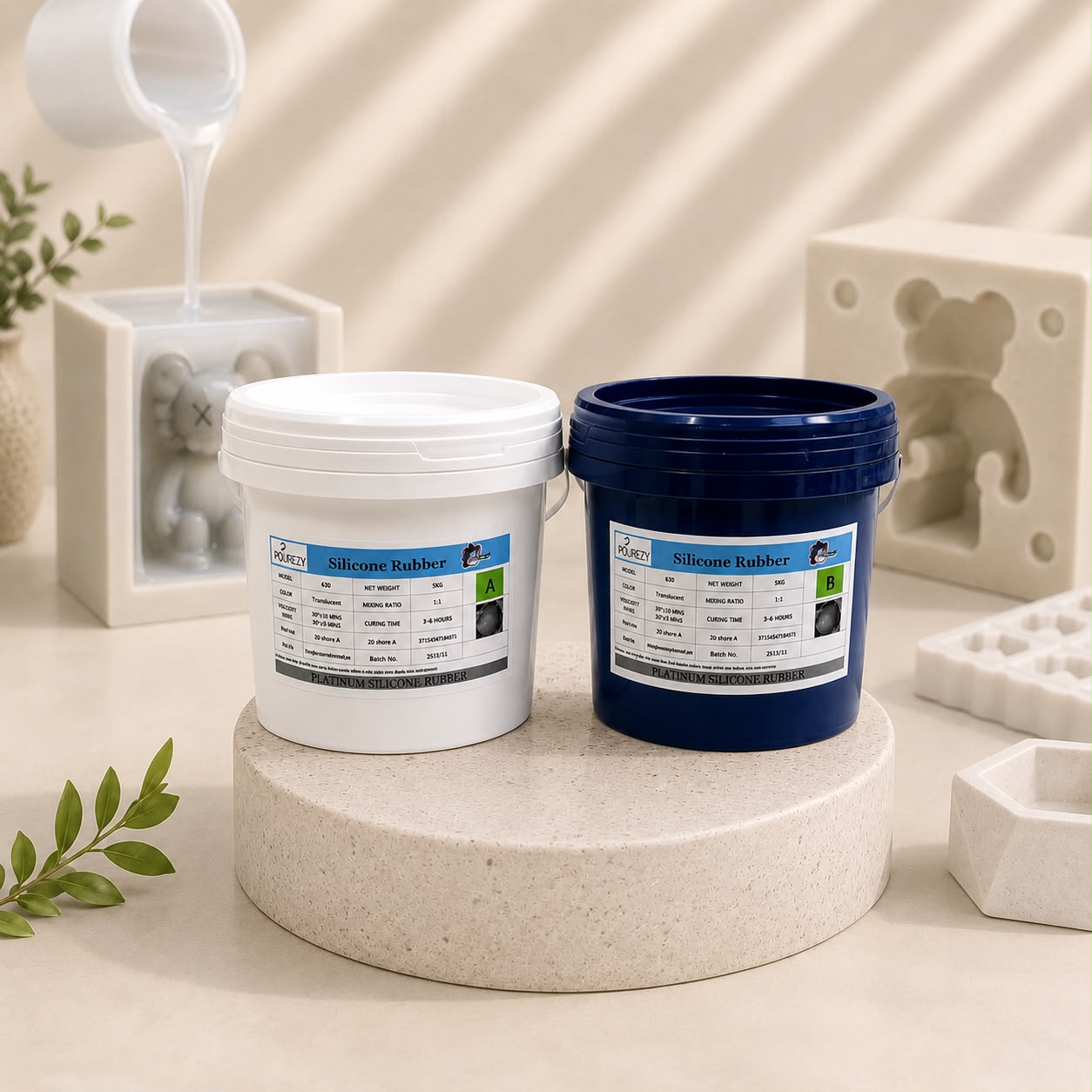 Pourezy Silicone Rubber Liquid Platinum - 10kg