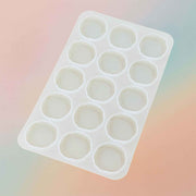 15 In 1 Cavity Round Agate Mould For Mobile Phone Holder Folding Grip Accessories and Keychain