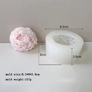 Cute Flower Bloom Rose Event Candle Wax Jesmonite Concrete Silicone Mould DIY
