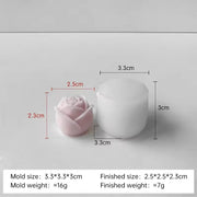 Small Rose Bud Flower Shape Silicone Mold for Candle Making Flower Mould Soap Resin Art and Craft Chocolate Molds Cake DIY Mold