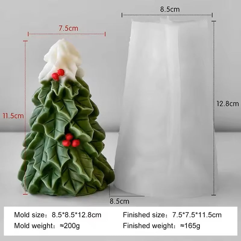 Christmas Poinsettia Candle Moulds, Soft Candle Moulds Easy To Demould Fine Texture Candle Making Christmas Decorations Crafts Resin Crafts