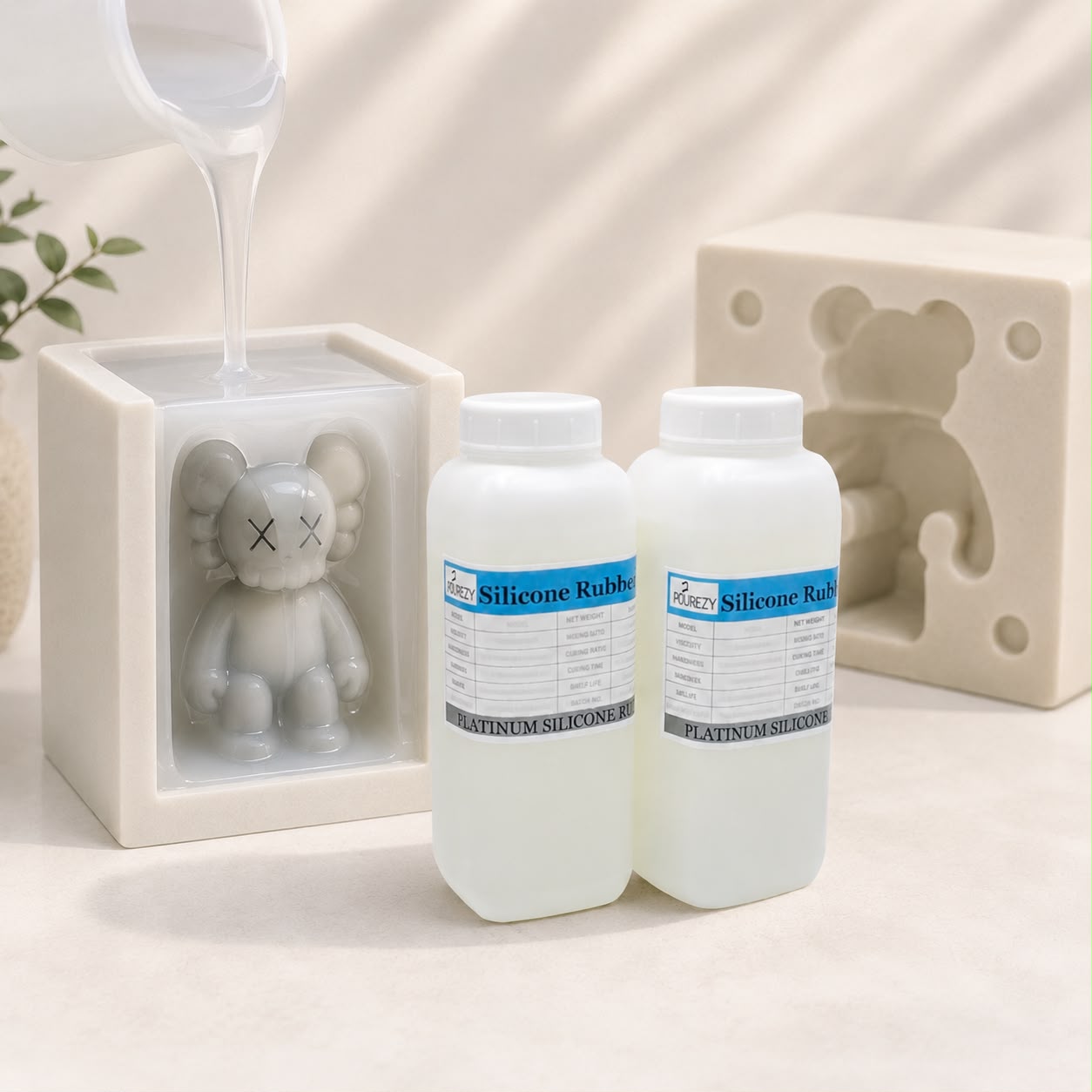 Pourezy Silicone Rubber Liquid Platinum - 2kg
