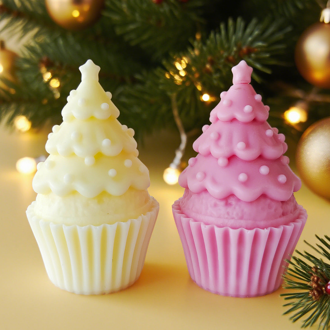 3D Christmas Tree Cake Candle Silicone Mold DIY Plaster Resin Handmade Soap Candle Christmas Decoration