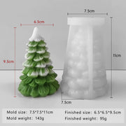 3D Christmas Tree Scented Candle Silicone Mold DIY Plaster Resin Ornament Molds Handmade Soap Candle Christmas Decoration