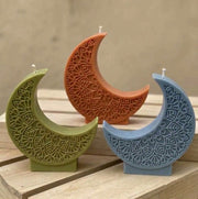 3D Crescent Moon Star Arch Door Ramadan Mould Style 1 Silicone Mould Soap