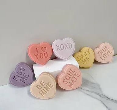 3D Heart Silicone Mold Letter Love you