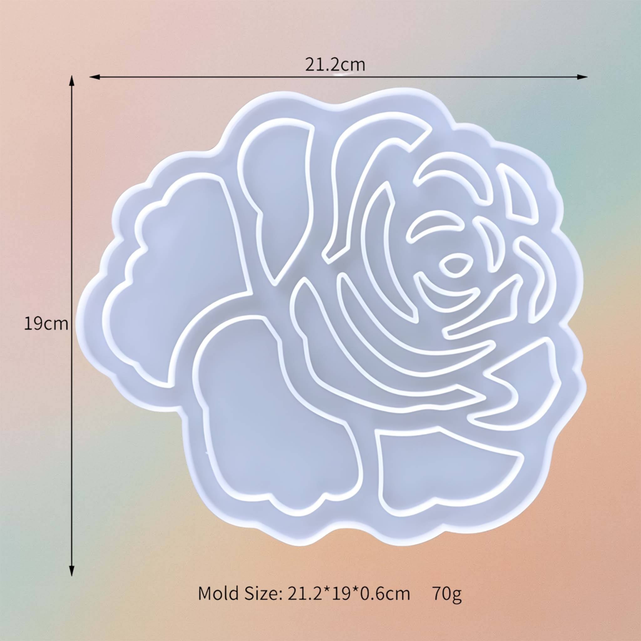 3D Rose Wall Hanging Decoration Silicone Mold