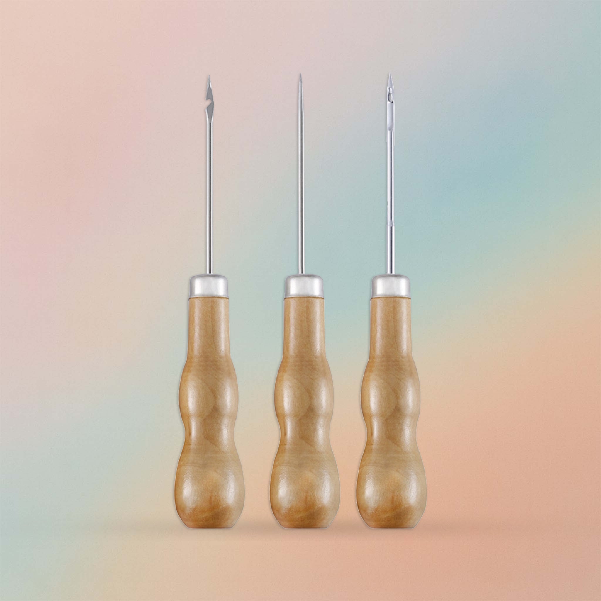 3pcs Stainless Hand Drill Punch Set For Candle Making