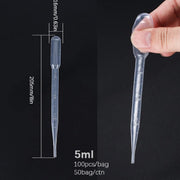 5ml Plastic Pipette Transfer Disposable Pipette 10pcs