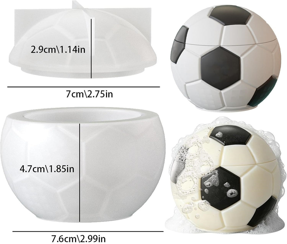 Soccer Ball Silicone Mould For Candle, Resin, Gypsum & Art Crafts Making