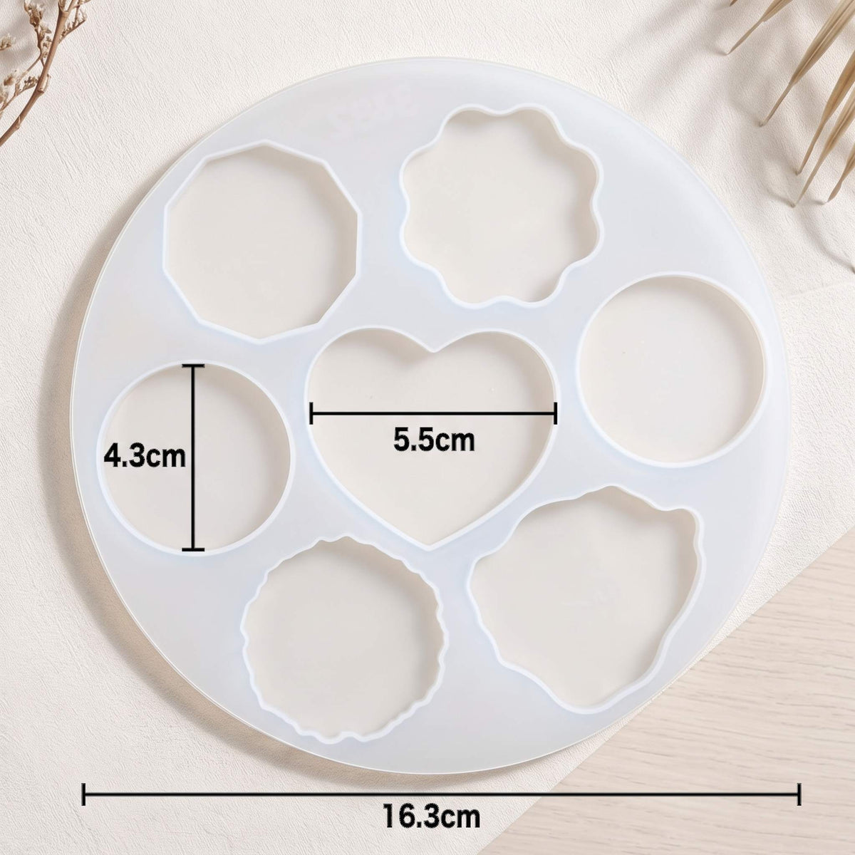 7-Cavity Phone Holder Silicone Mould for Resin & Art Crafts