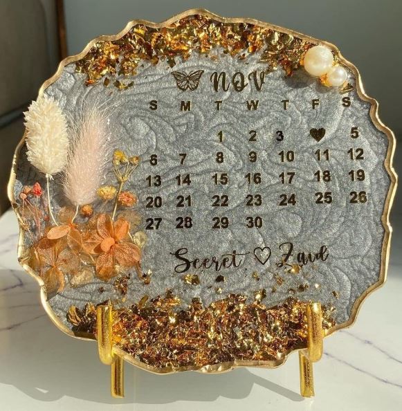 8″ Agate Round Platter Tray Mold