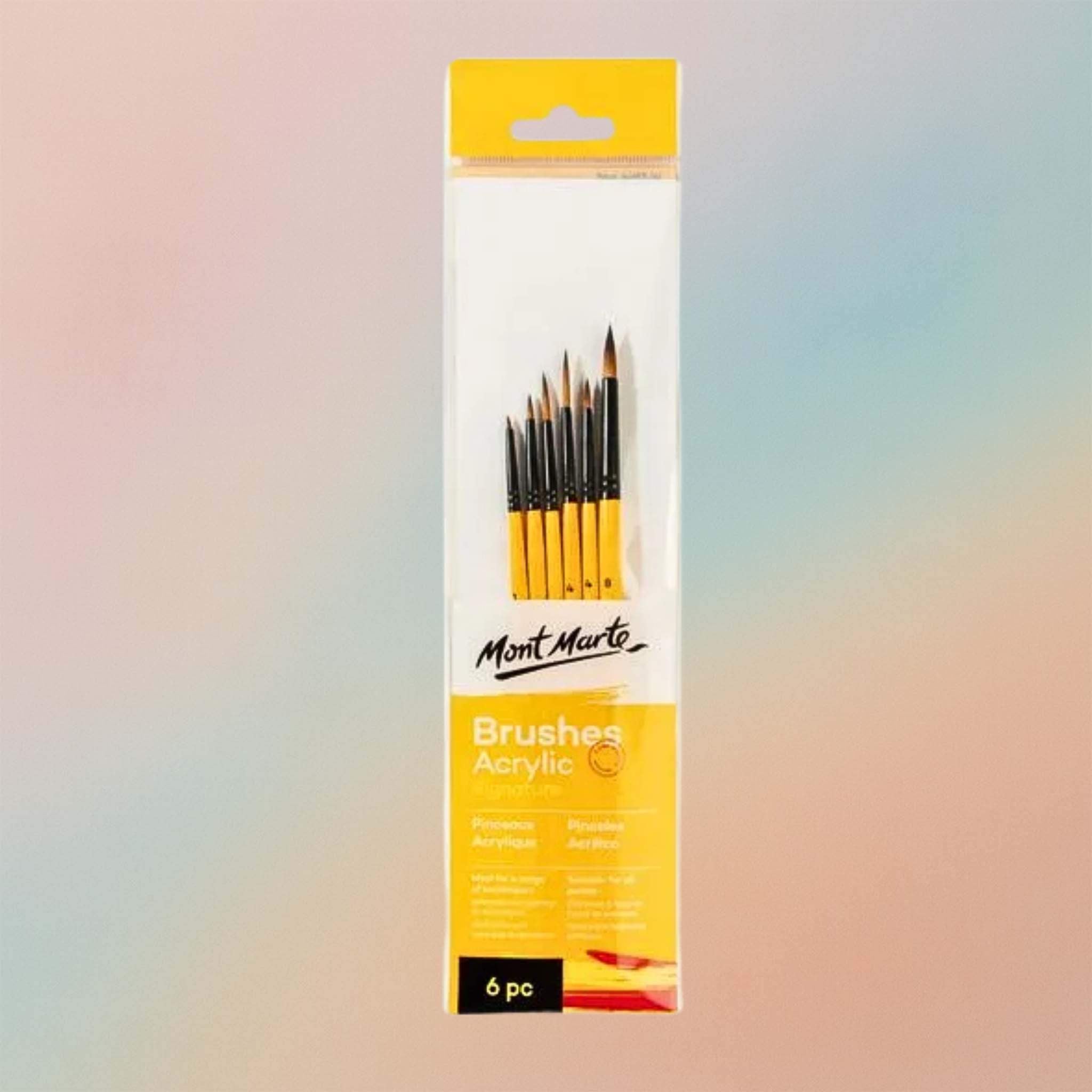 Mont Marte Acrylic Brushes Signature 6pcs