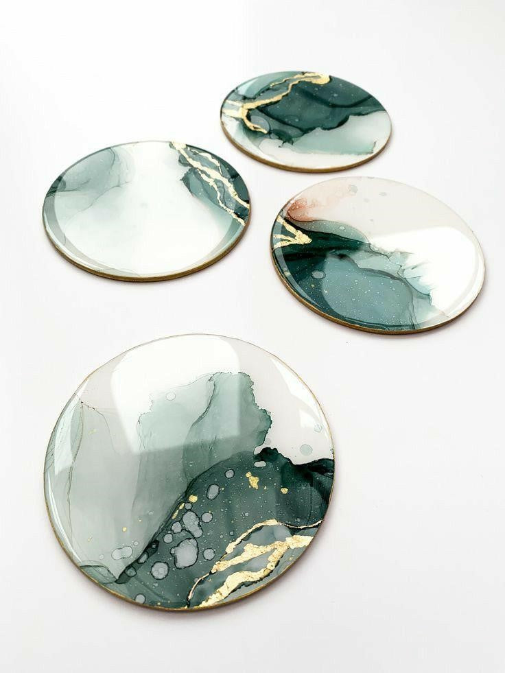 Acrylic Round Coaster 5” Set of 4