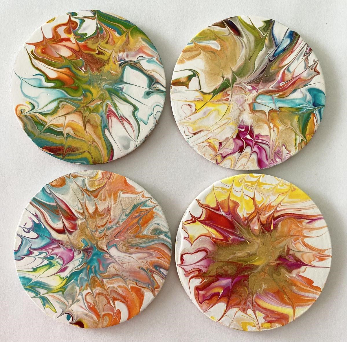 Acrylic Round Coaster 5” Set of 4