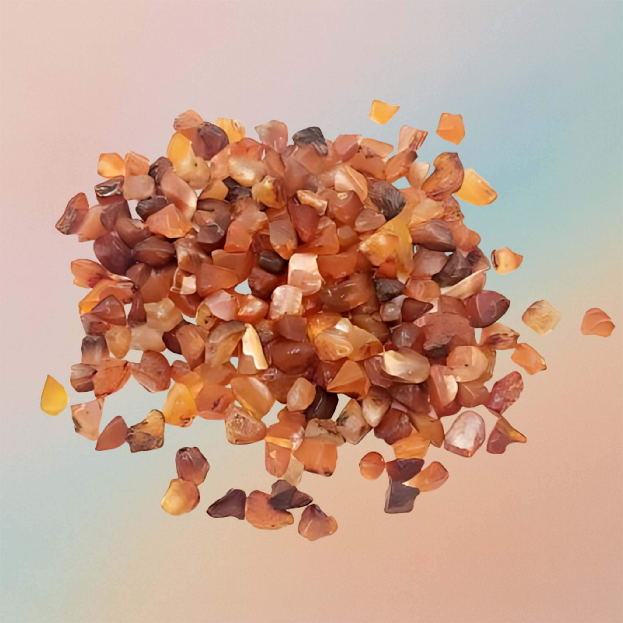 Agate Crystal Chips – Red Carnelian