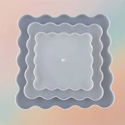 Agate Round Cake Stand Mould For Resin Art Silicon Mould