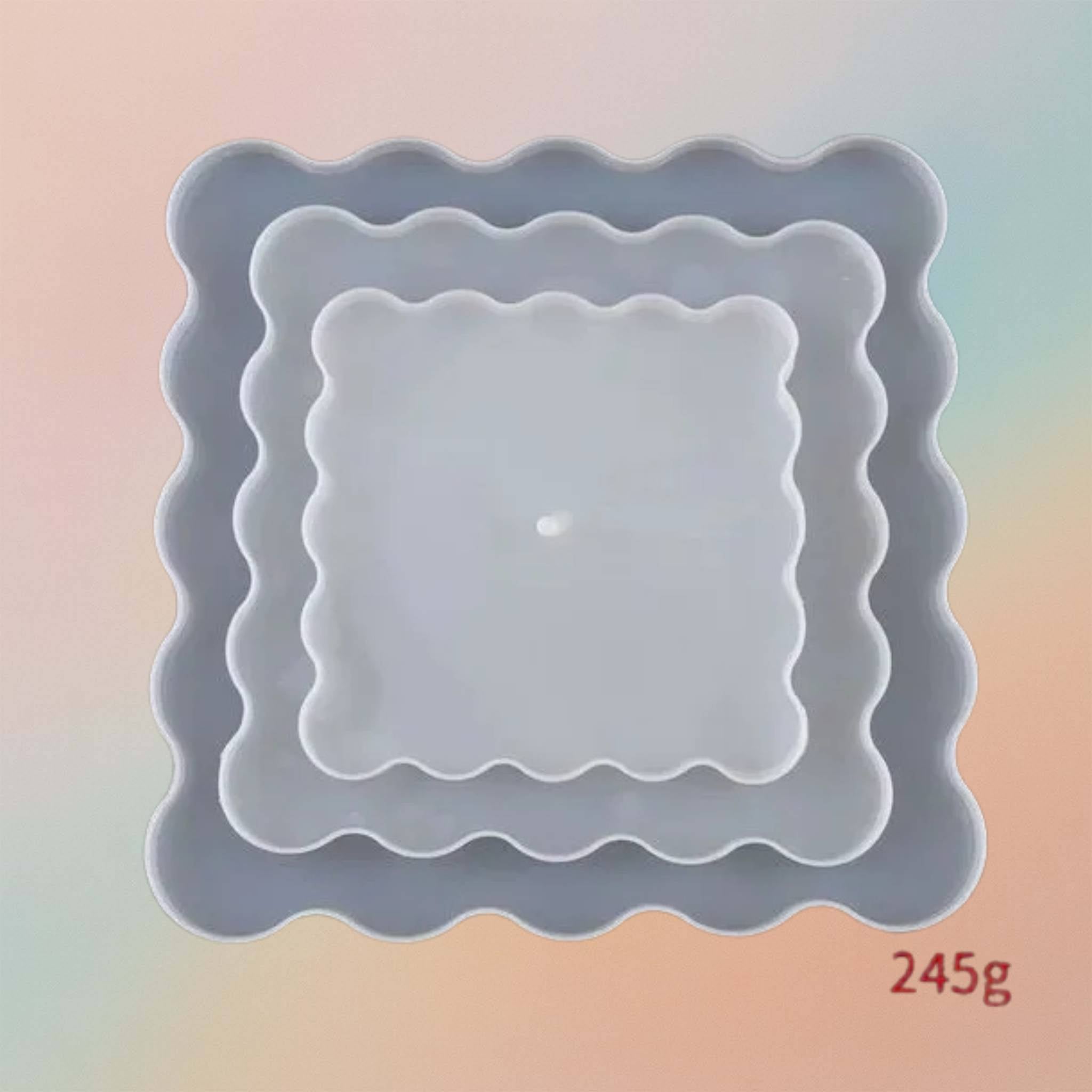 Agate Round Cake Stand Mould For Resin Art Silicon Mould