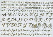 Alphabet & Numerals Metal Sticker