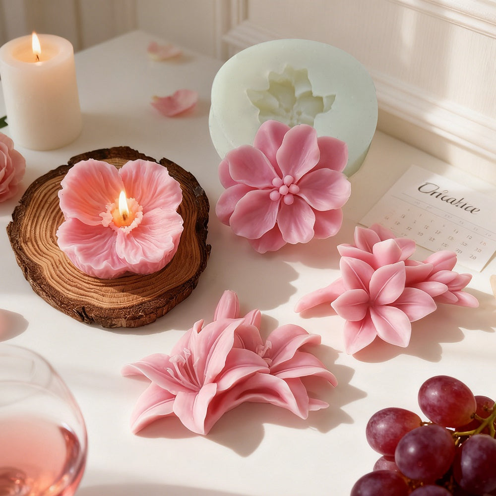 Anemone Flower Mould For Candle, Resin, Gypsum & Art Crafts Making Silicone Mold