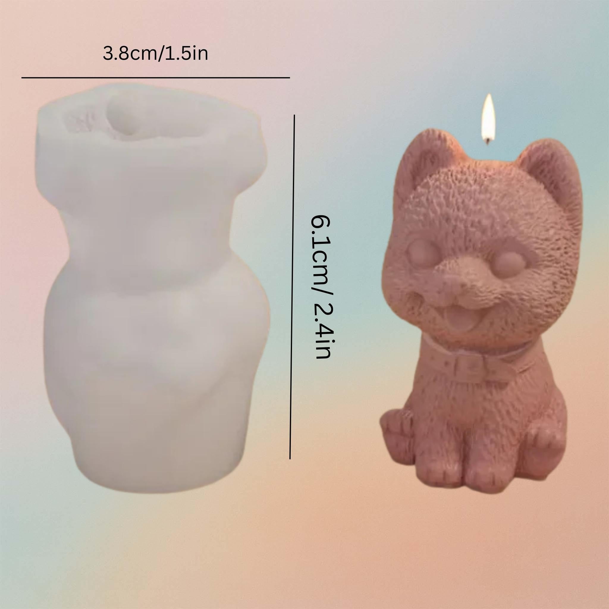 Animal Dog Candle Silicon Mould For Jesmonite and Resin Art