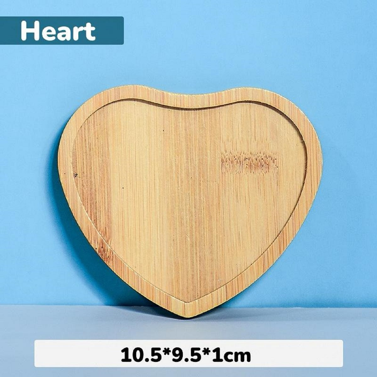 Bamboo Coaster Heart Shape For Mosaic Art And Resin Art