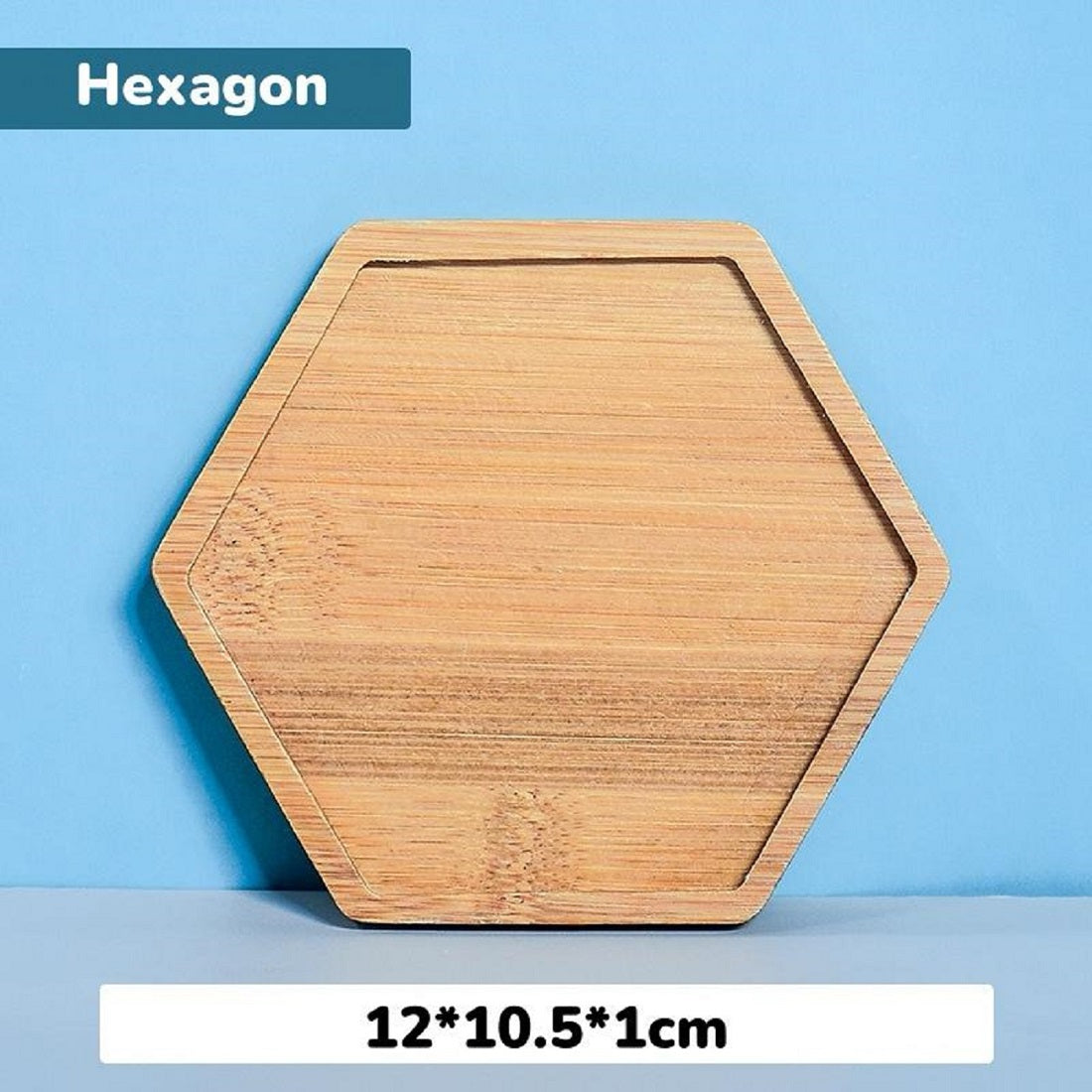 Bamboo Coaster Hexagon Shape For Mosaic Art And Resin Art