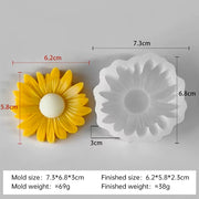 Thick Sunflower Mould For Candle, Resin, Gypsum & Art Crafts Making Silicone Mold