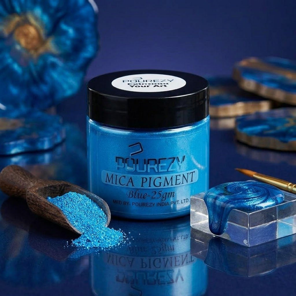 Pourezy Mica Pigment 25gm- Blue