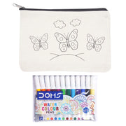 Pourezy Butterflies Canvas Pouch Kit