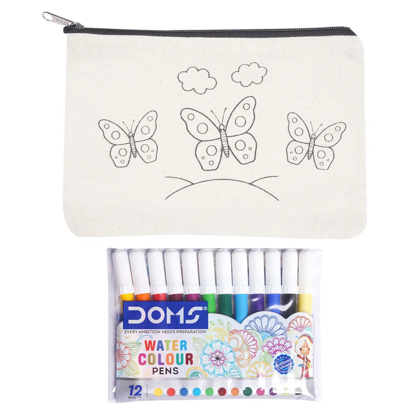 Pourezy Butterflies Canvas Pouch Kit