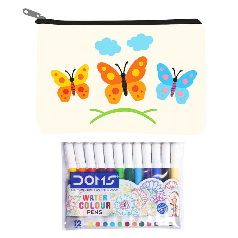 Pourezy Butterflies Canvas Pouch Kit