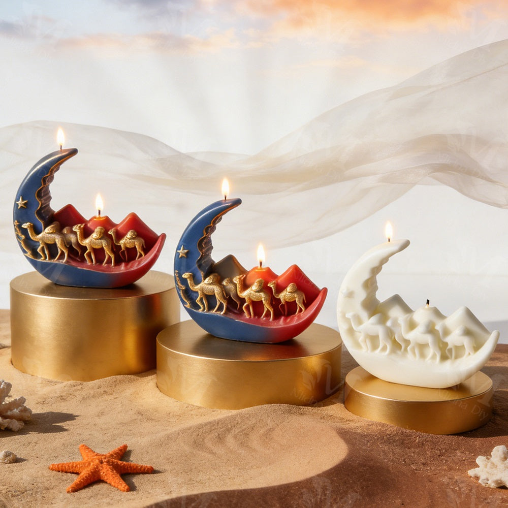 Camel Moon For Candle Resin Gypsum & Art Crafts Making Silicone Mold