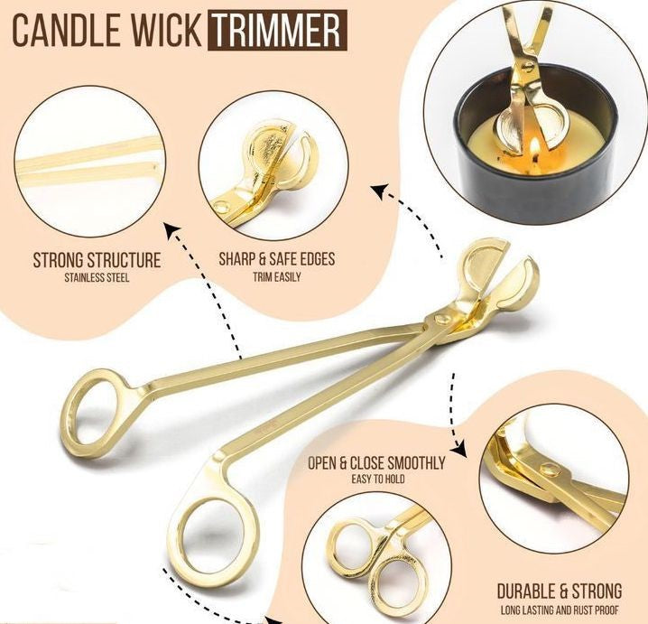 Candle Wick Trimmer Stainless Steal Candle Wick Cutter Wick Scissors