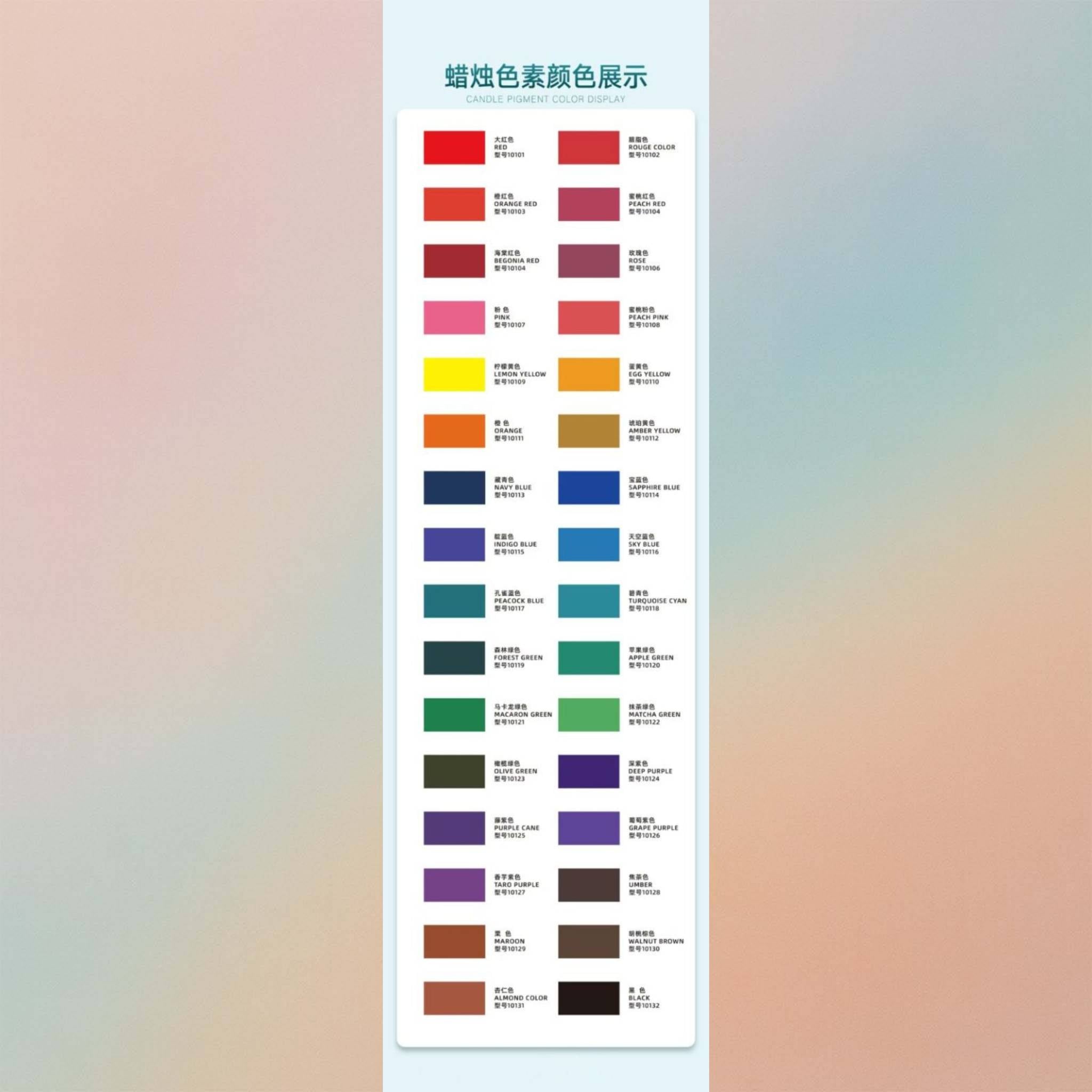 Candle Liquid Pigment Oil Solubility