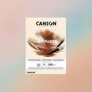 Canson Gaduate Mixed Media A3 30Sheets 220GSM Natural Paper