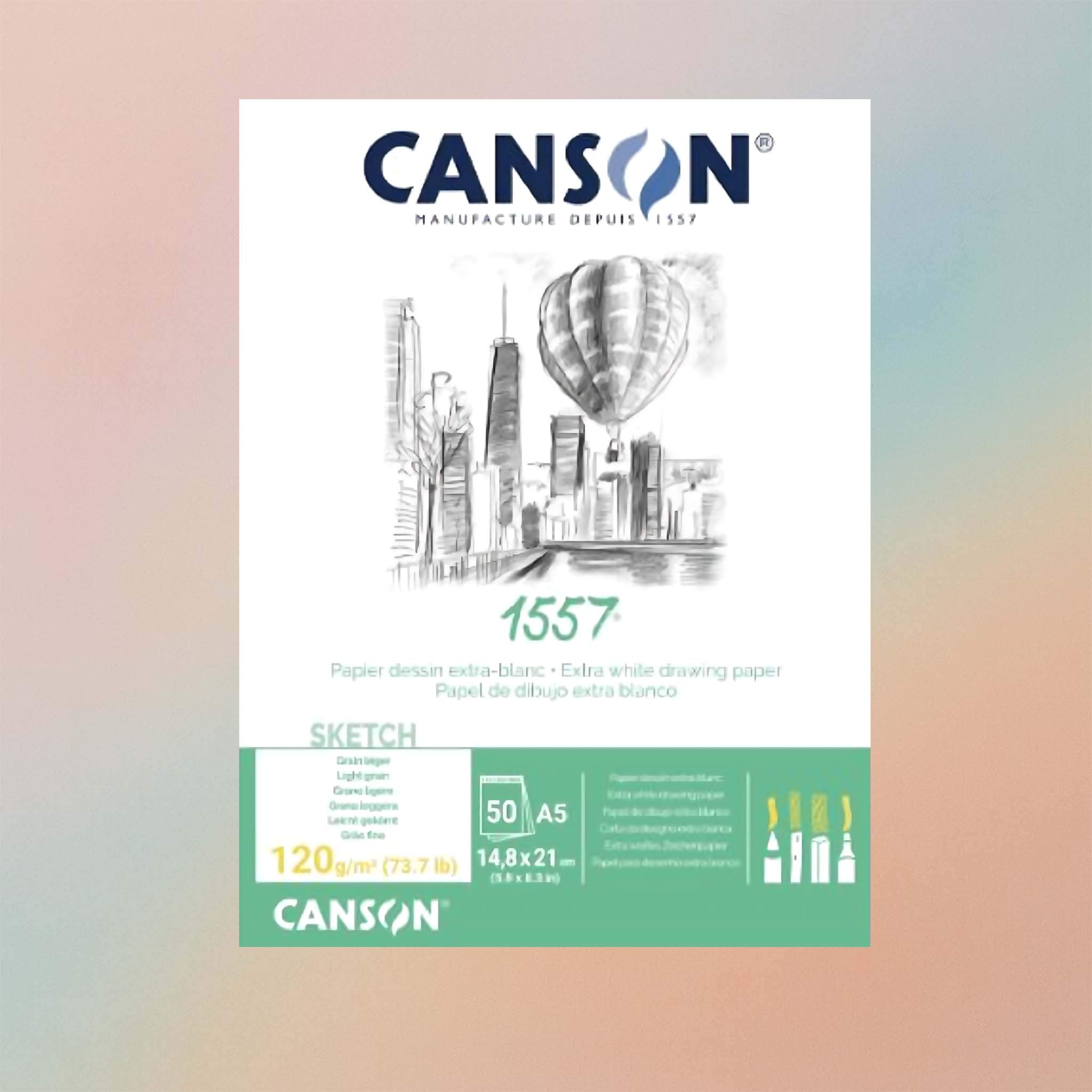Canson Pad CAN l557JA 305 A5 CROQ 120GSM