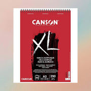 Canson XL Oil And Acrylic Spiral Pad A3 30Sheets 290GSM