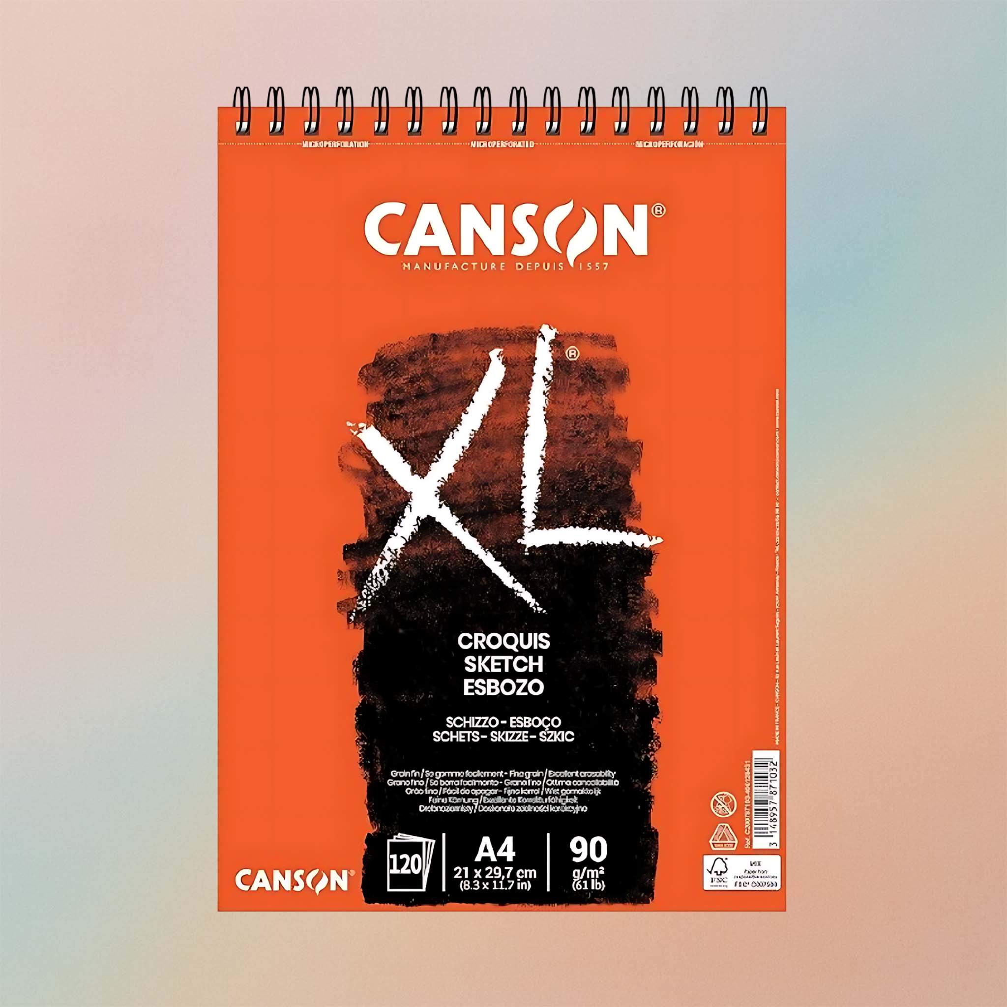 Canson XL Spiral  Pad A4 90G