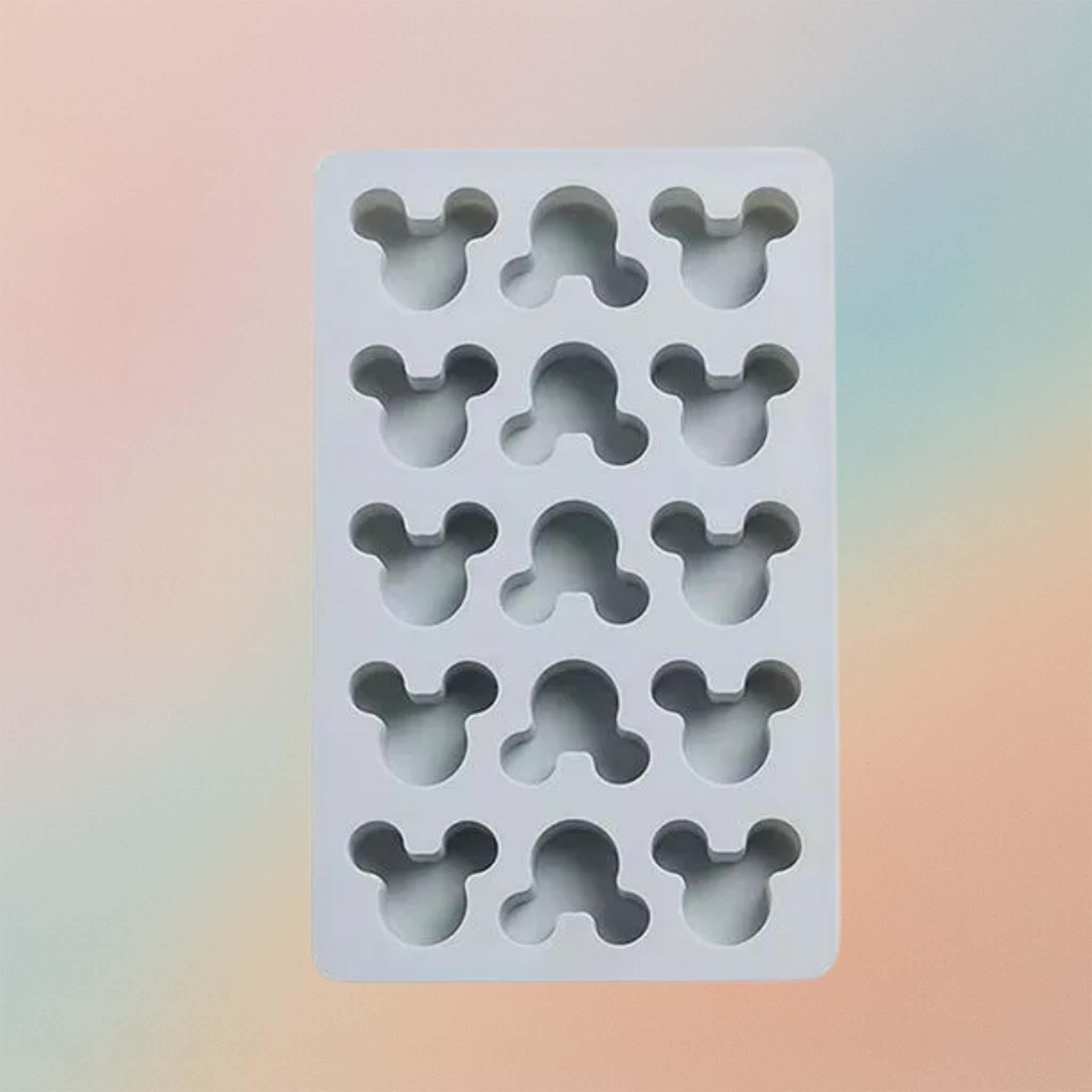 Cavity Mickey Shape Silicone Tray Mold DIY