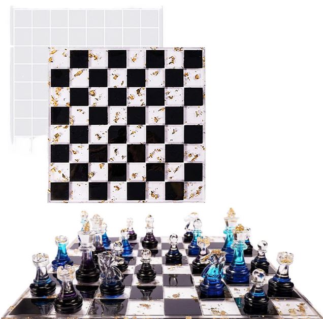 Chess Board Silicon Mould For Resin DIY