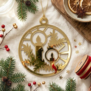 Christmas Advent Wreath Gold Acrylic Cut For Resin Art & DIY Crafts
