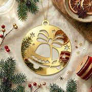Christmas Bell Gold Acrylic Cut For Resin Art & DIY Crafts