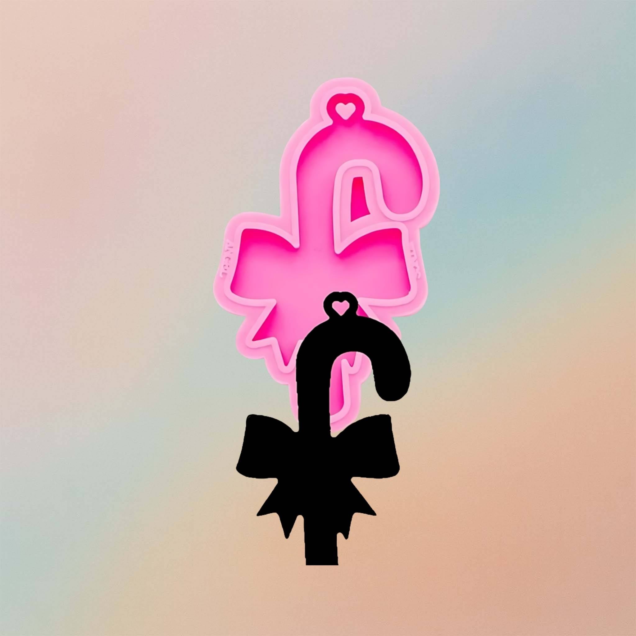 Christmas Crutches Ornament Or Keychain DIY Silicon Epoxy Resin Mould