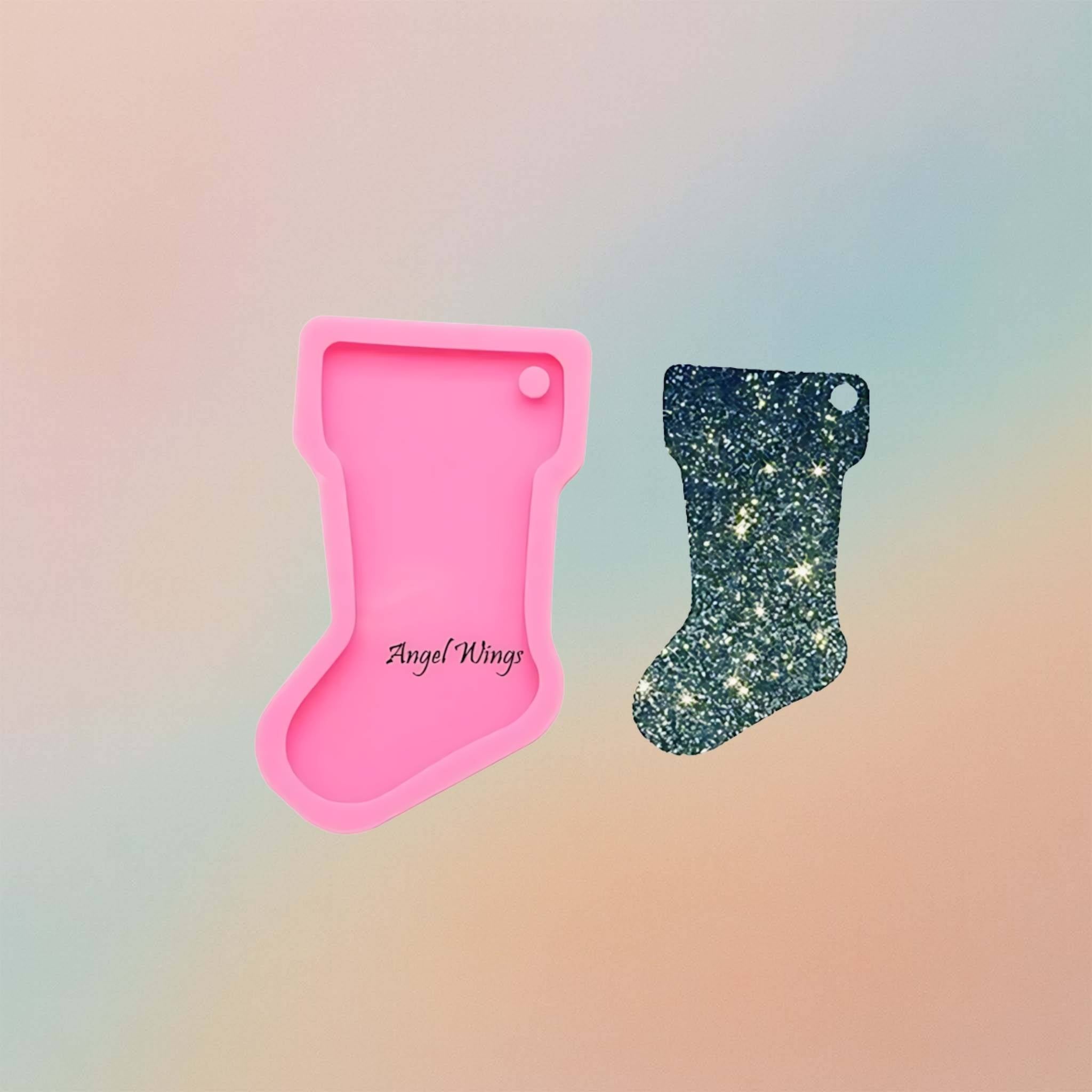 Christmas Stocking Ornament DIY Silicon Epoxy Resin Mould