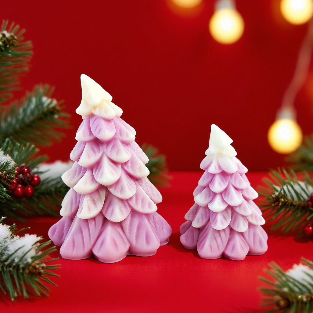 Christmas Tree Silicone Mold Christmas Pine Tree Candle Mold Sculpture Candle Mold Concrete Cement Decor Mold DIY Aromatherapy Plaster Mold