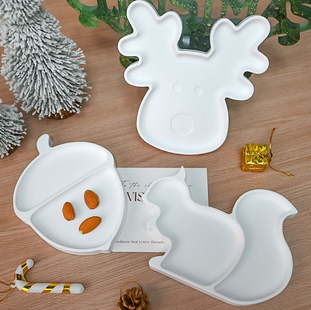 Christmas Tree Plate Resin Molds For Home Decoration DIY