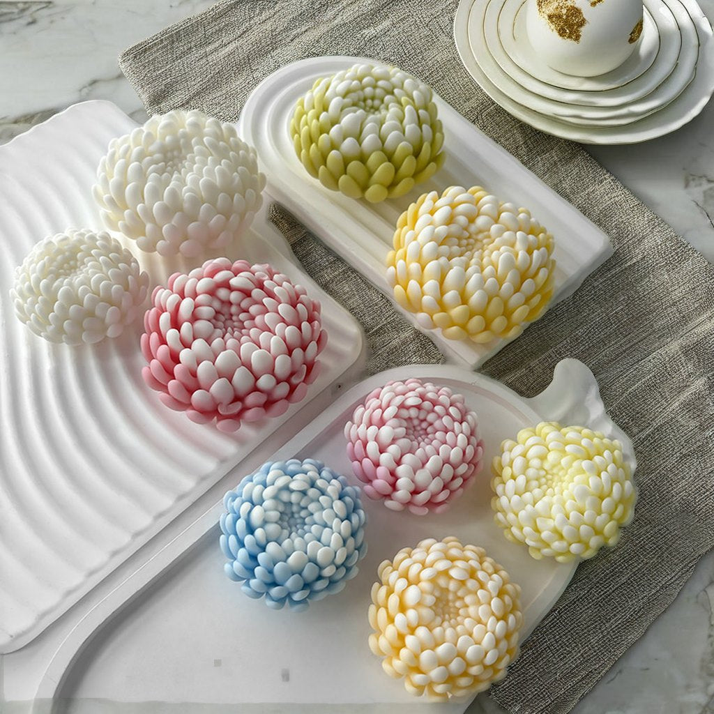 Big Crysanthemum Flower Mould For Candle, Resin, Gypsum & Art Crafts Making Silicone Mold