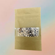 Chunky Almond Gold Star glitter